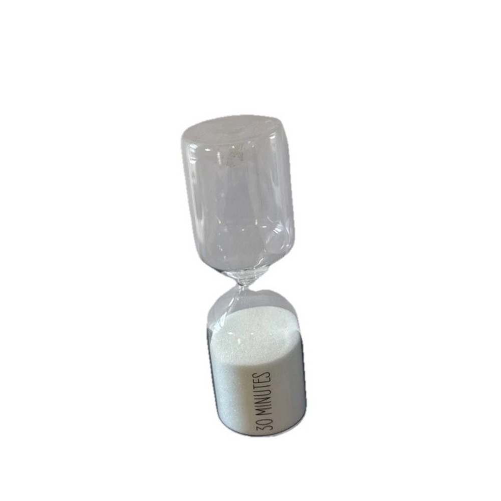 Hourglass Sand Timer Clock Clear Glass Large Sand Clock Shelf Table Deco 10" Use